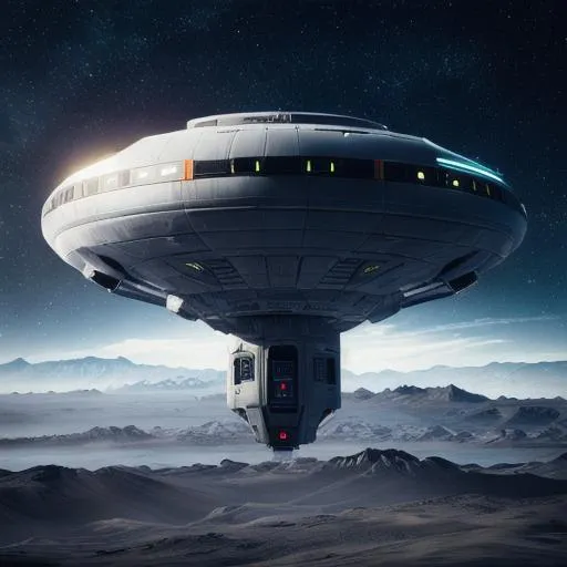 Prompt: 8k portrait of a ufo alien craft  floating high abducting a human into the alien craft, high details, wind draft, cinematic style, xfiles, deviantart rendered in unreal engine 5, intricate details