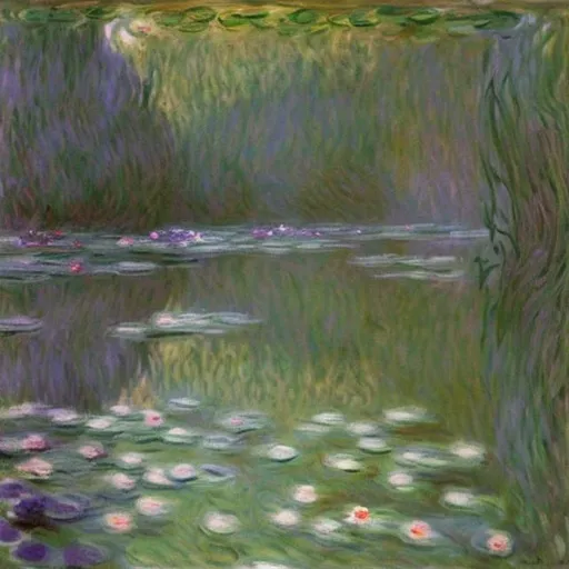 Prompt: the sleeper has awakened in the style of claude monet
