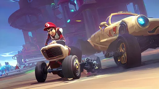 Prompt: mario kart  stomrain