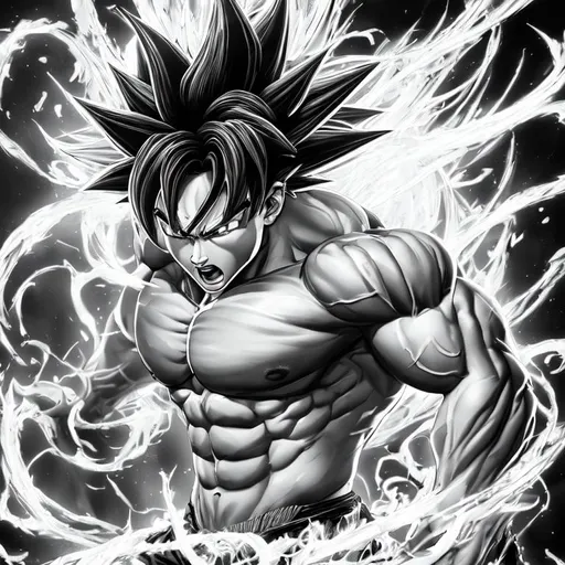 Add Super Sayajin ki silhouette from Dragon Ball. H