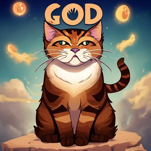 Prompt: god cat