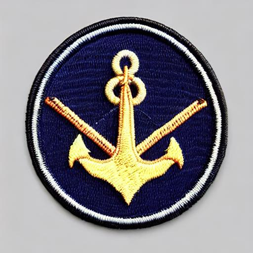 Patch With Navy Anchor And Swat, Hd, 8k, Hyper Reali 