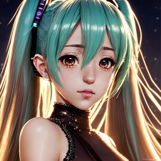 hatsune miku,best quality, realistic, masterpiece, a... | OpenArt