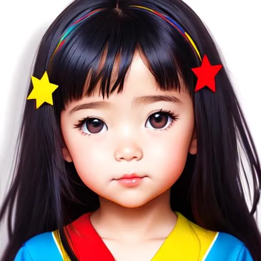Little girl,primary colors | OpenArt