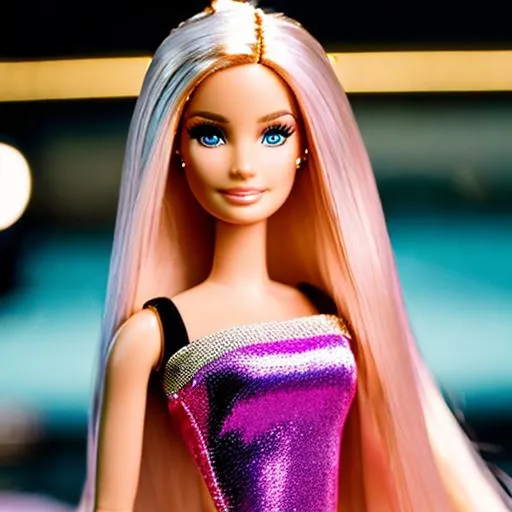 Prompt: Barbie as Lucy Liu