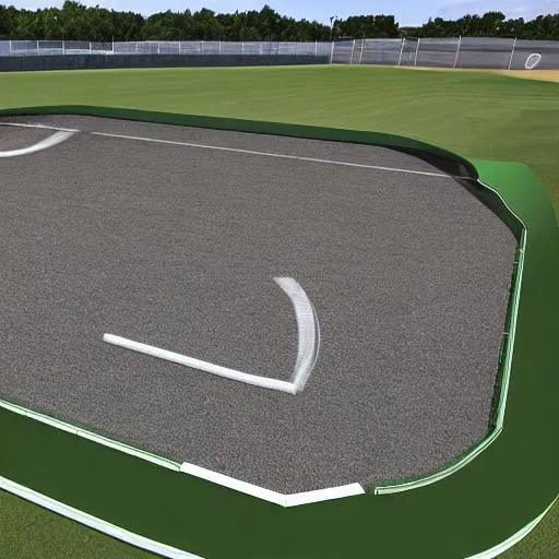 Prompt: The field will be a combination of a soccer field and a baseball diamond. The soccer goal will be placed at one end of the field, while the baseball diamond will be located in the center. The bases will be 60 feet apart, similar to Little League baseball. 

The soccer goal will be positioned at a distance of 200 feet from home plate, which is a recommended distance for Major Division and below in baseball.
