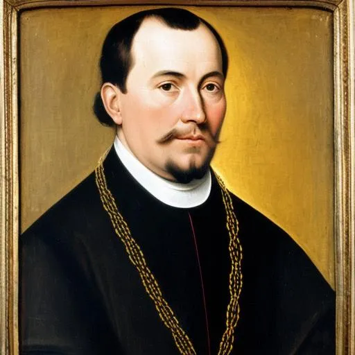 Prompt: portrait of a 16th-century clergyman