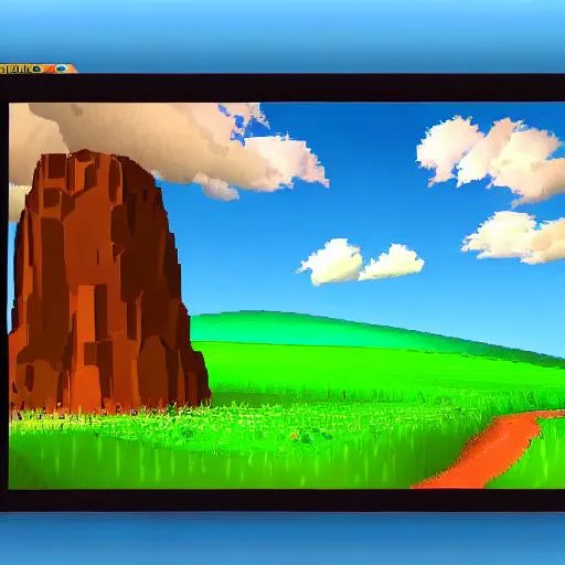 Prompt: 2D Edutainment video game,played on windows XP






