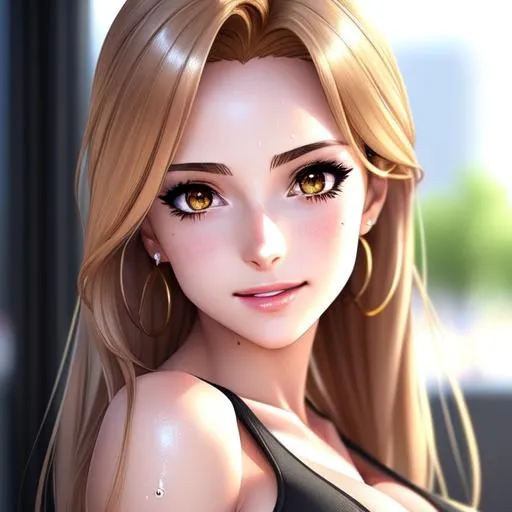 Prompt: semi-realistic anime girl, skin highlights, hair highlights, sweat,
blushing, movie scene, adult researcher, glamour, cleavage,
wonderful face, very detailed face, extremely detailed face, highly detailed face, soft smile, happy,
perfect face, perfect eyes, perfect teeth, perfect body, perfect anatomy, beautiful body, trending on instagram, trending on tiktok, trending on artstation, trending on cgsociety, white sclera,
photorealistic, masterpiece, cinematic, 16k artistic photography, epic, drama, 
romance, glamour, beauty, 
cinematic lighting, dramatic lighting, insanely detailed, soft natural volumetric cinematic lighting, award-winning photography, rendering, hd, high definition, 
highly detailed