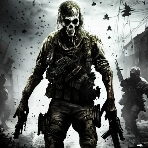 Prompt: Call of Duty Ghost zombie