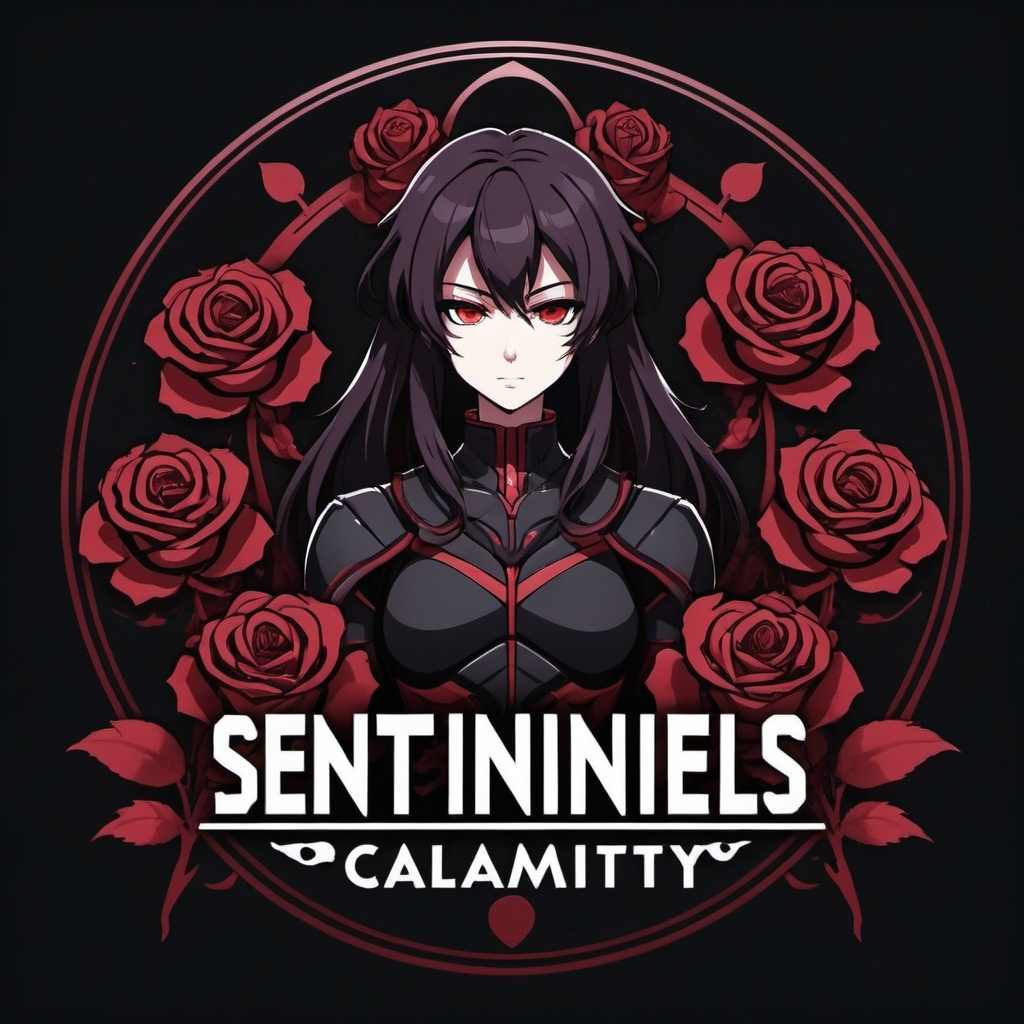 Logo Text: Sentinels of Calamity Design Elements:...