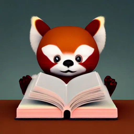 Prompt: Tiny cute red panda toy,
reading a book,
standing character,
soft smooth lighting,
soft pastel colors,
skottie young, 3d
blender render,
polycount, modular
constructivism, pop
surrealism, physically
based rendering,
square image
