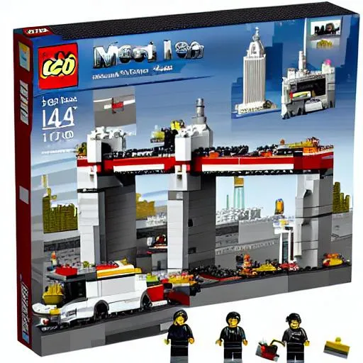 Prompt: 9/11 memorial lego set