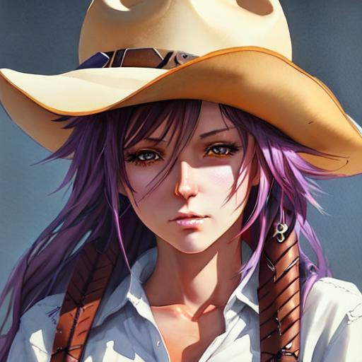 cowgirl, anime Character Design, Unreal Engine, Beau... | OpenArt