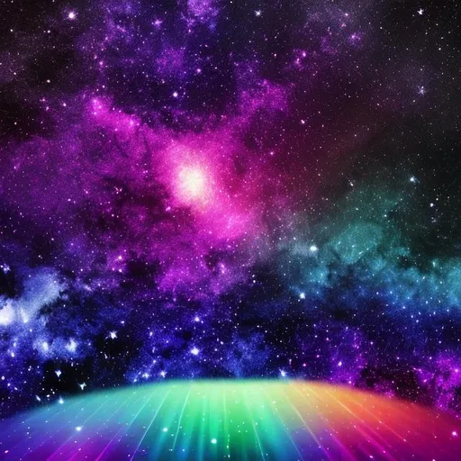 Prompt: light colorful galaxy background in a 150mm x 210mm