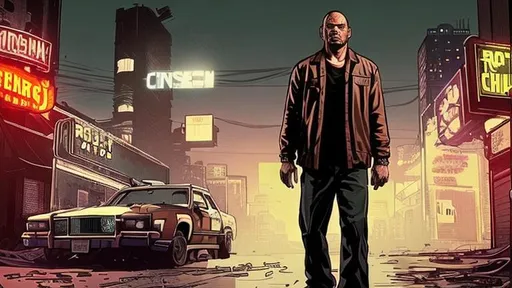 Prompt: Please create an image featuring Trevor from GTA V with a city background. I want Trevor to be the central focus of the image, portraying his chaotic and unpredictable character. The city background should convey a gritty and intense urban atmosphere, with dark alleys, neon lights, and a sense of danger. Incorporate elements that reflect Trevor's personality, such as a rugged appearance and an intense expression. Feel free to include elements that showcase his wild nature, such as explosive effects or symbols associated with chaos. Please ensure that the image is high-resolution and suitable for use as a wallpaper. Thank you!