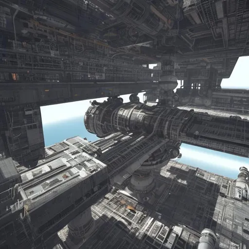brutalist architecture space station | OpenArt