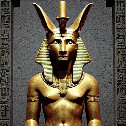 Prompt: Ancient Egyptian God Anubis
