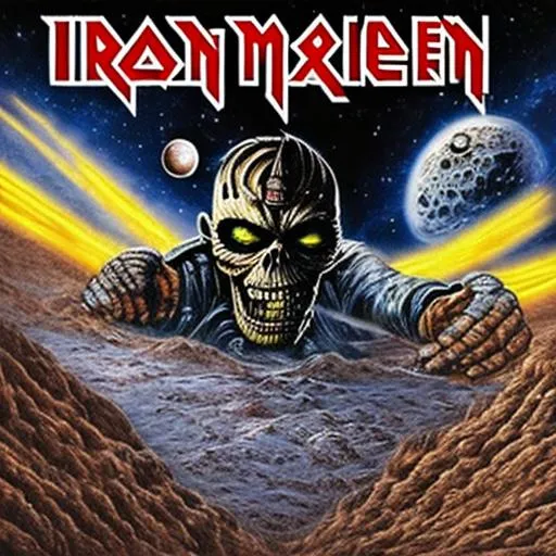 iron maiden space album cover | OpenArt