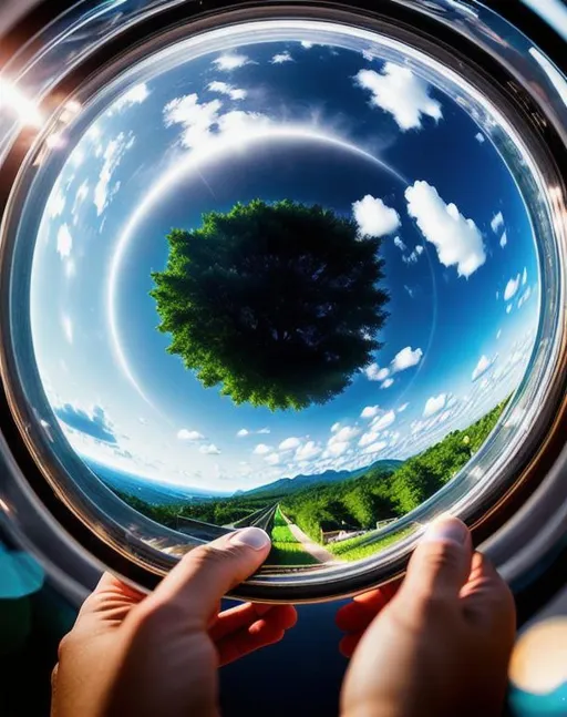 Prompt: two realities merging together Insanely Detailed Environments Natural Lighting Sharp Focus Amateur Cut Off Draft Watermark Frame Grainy 8K Resolution Volumetric Lighting 