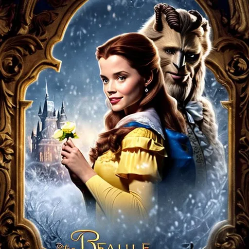 Prompt: Belle (Beauty and the Beast) on reel life