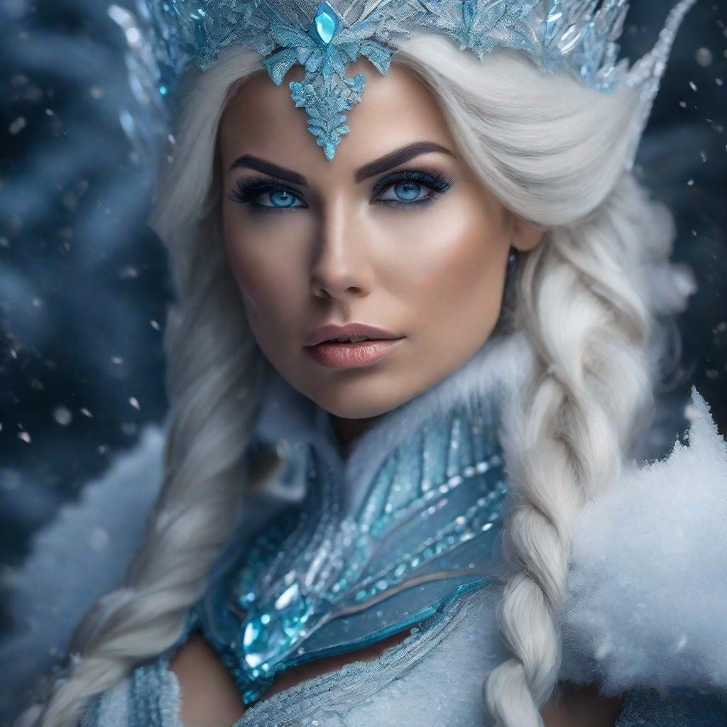 Raw Photo A Young Jenny Poussin As The Frost Queen Openart 