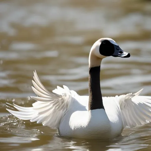 Prompt: Angelic goose