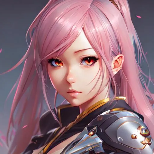 Prompt: Cute female anime character, detailed, vivid, anime face, sharp focus, character design, wlop, artgerm, character design, 120k, ultra hd,
