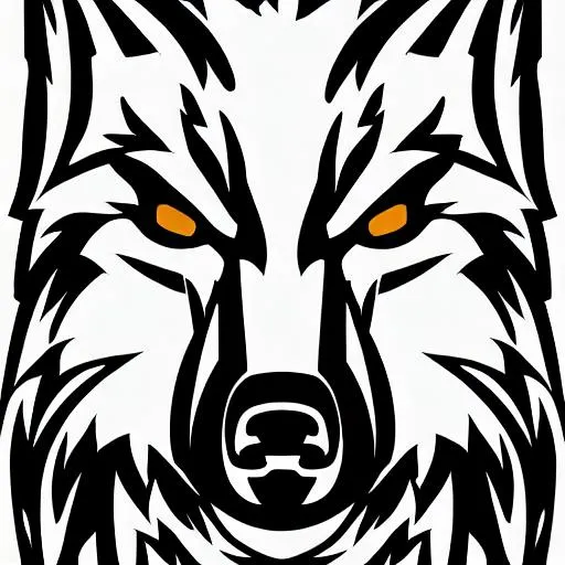 Prompt: Png logo style of wolf 


