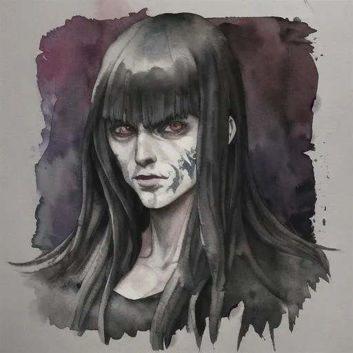 portret of Heavy Metal music as a person, watercolour, | OpenArt