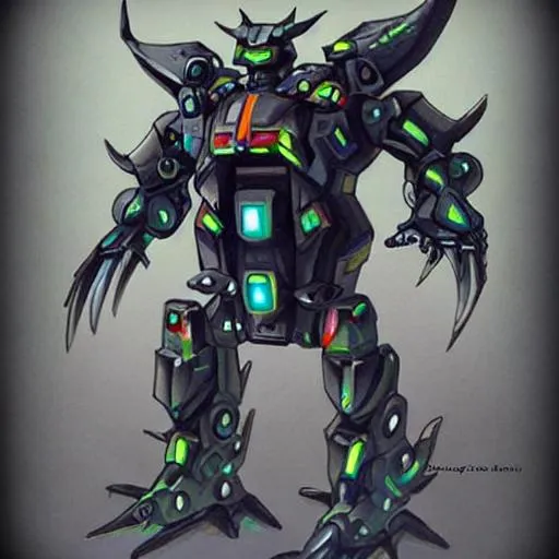 Prompt: Kaiju mech

