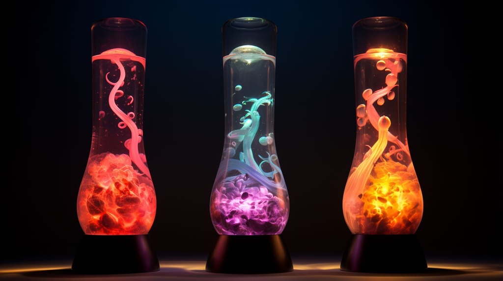 Prompt: playful lava lamp entities, youth