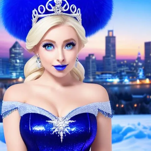 Ice Queen Kayleigh Mcenany Elsa Eating Blue Ice Cr Openart