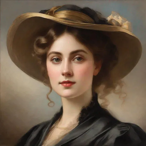 Prompt: victorian painting portrait