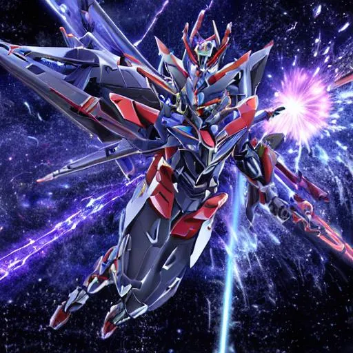 epic 3d Full body potrait Gundam with mecha Dimensio... | OpenArt