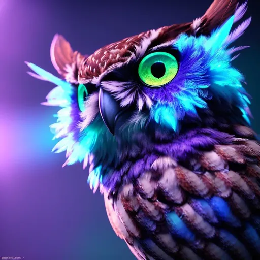Prompt: A Majestic fantasy owl, Bird-of-Paradise, sparrow, full body, shiny metallic jeweled depth, glowing smoke neon eyes, hoarfrost metal lace, fantasy, sunlight, sunbeam, intricate detail. 8k, dreamlike, surrealism, super cute, symmetrical, soft lighting, trending on artstation, intricate details, highly detailed, unreal engine, by ross tran, wlop, artgerm and james jean, Brian Froud, art illustration by Miho Hirano, Neimy Kanani, oil on canvas by Aykut Aydoğdu, oil painting, heavy strokes, paint dripping