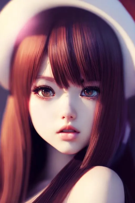 Prompt: anime of girl, beautiful face, anime, octane render, a head shot, face up, in bed, moe, kawaii, beautiful, red hair, pretty eyes, cinematic, focus, smooth, face shot