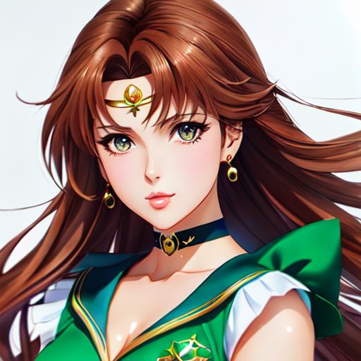 #3238 woman as Sailor Jupiter, anime Character Desig...