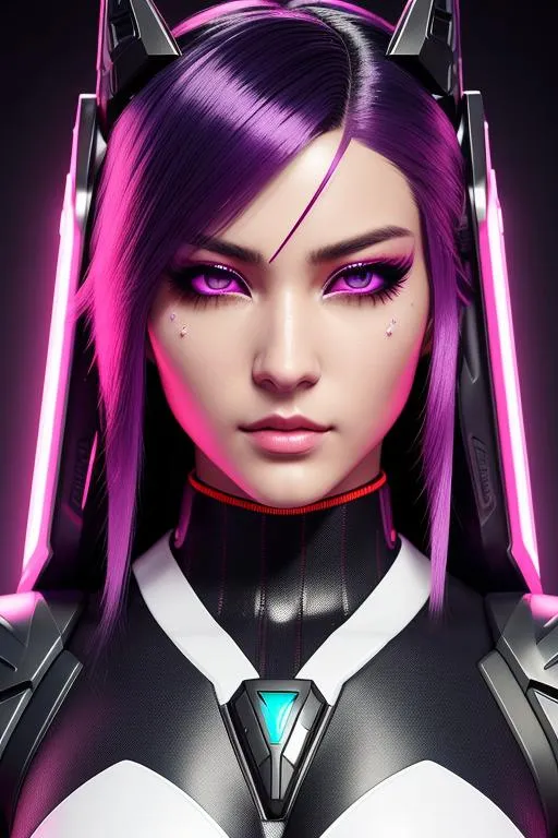 mdjrny-v4 style, Cyberpunk Soldier, gorgeous woman,... | OpenArt