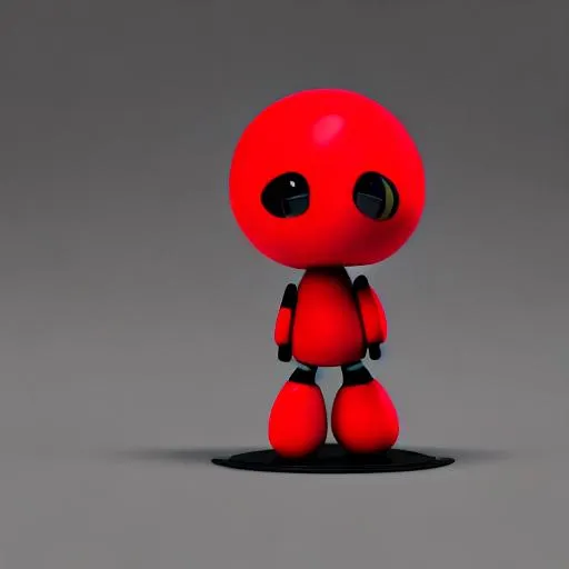 Prompt: tiny cute {object} toy, standing character, soft smooth lighting, strong red and black colors, skottie young, 3d blender render, polycount, modular constructivism, pop surrealism, physically based rendering, square image