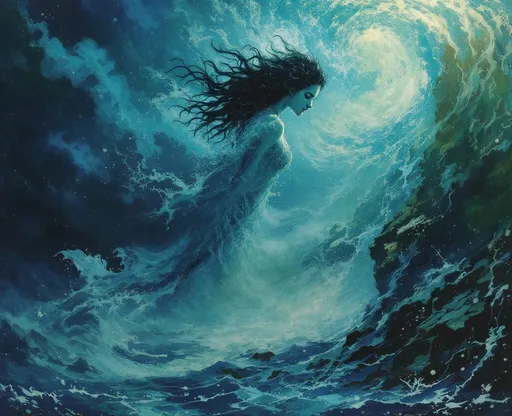 Prompt: A siren from the deep came to me
Sang my name my longing
Still I write my songs about that dream of mine
Worth everything I may ever be
