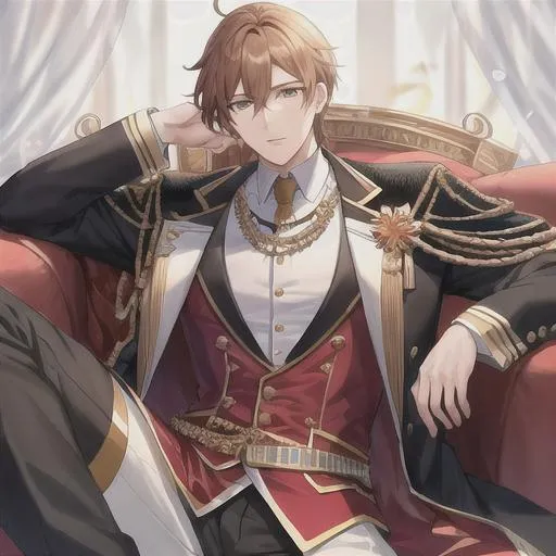 Prompt: king 1male with clothes