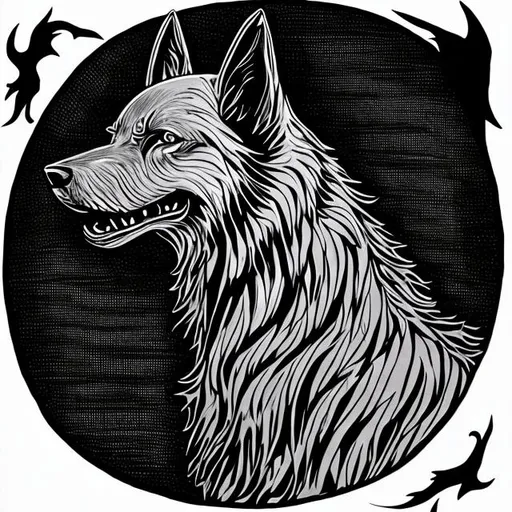 Prompt: Black Shuck