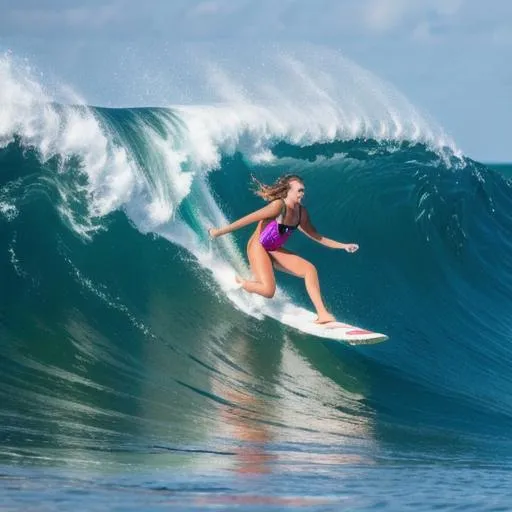 Surfing in virtual reality: 360 degree surfer girl - Surfd