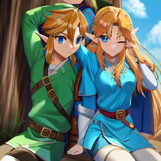 Link and Zelda | OpenArt