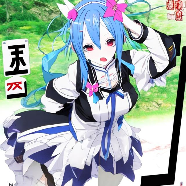 Japanese anime character Rem from “ re: zero” is hol...