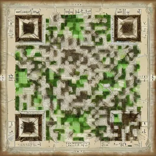Prompt: highly detailed dnd world map, 16k, hyperdetailed, medieval, map old parchment paper, game asset