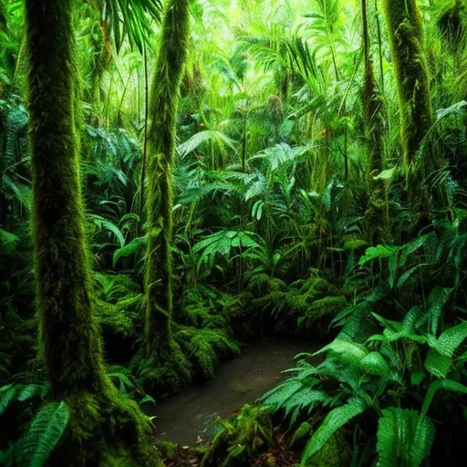 Prompt:  a  rainforest 



