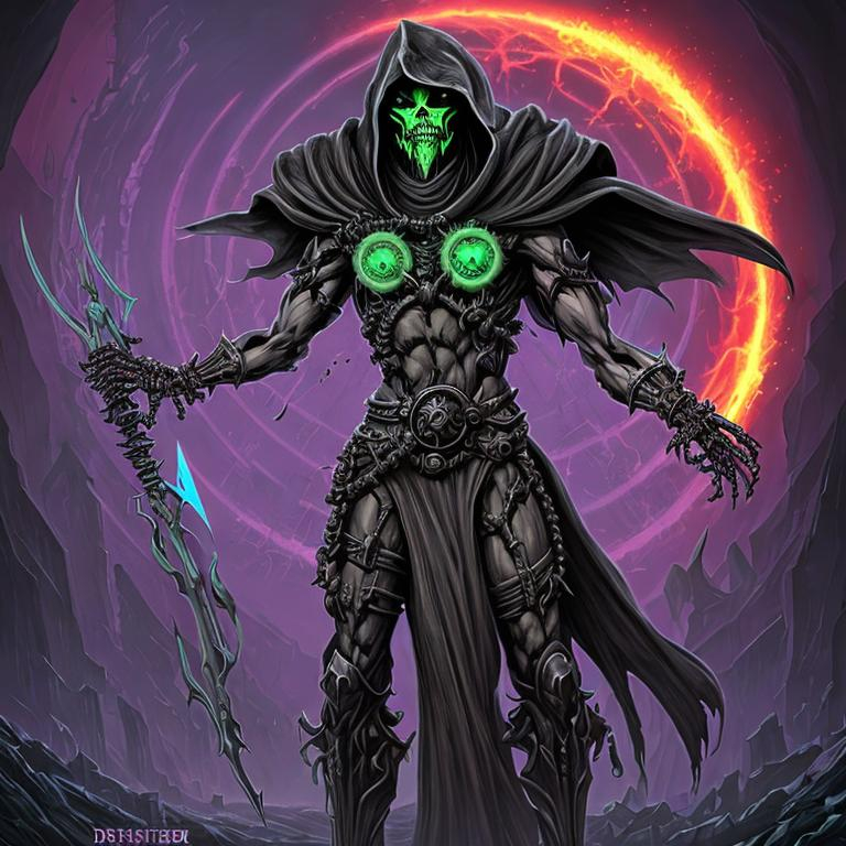 sci - fi dystopian evil skeletor necromancer ultralo... | OpenArt