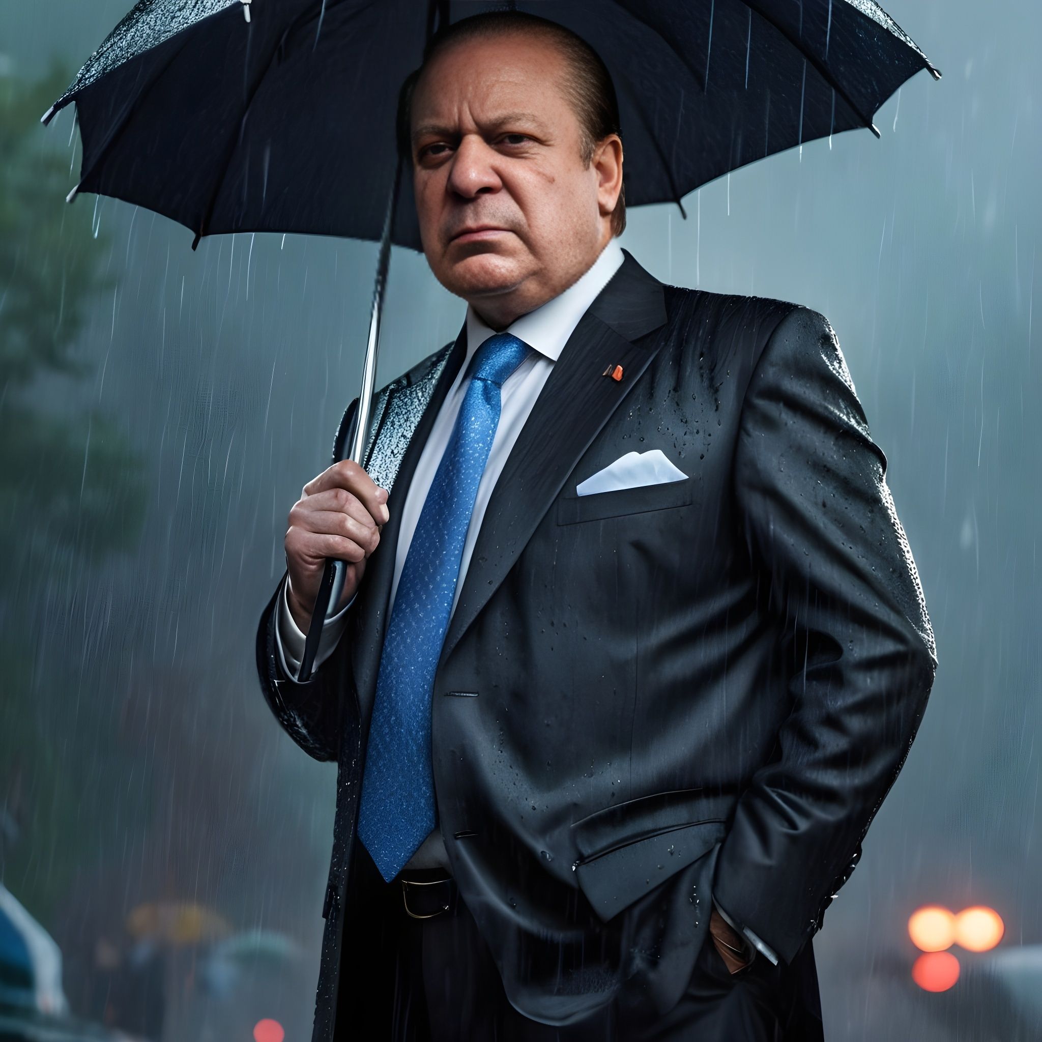 Prompt: KingMaker Nawaz Sharif Ai Generated 